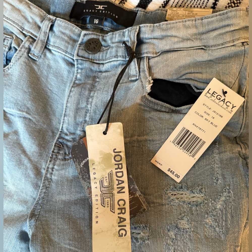 JORDAN CRAIG Desperado Denim Distresed Jeans, NWT - Picture 4 of 4